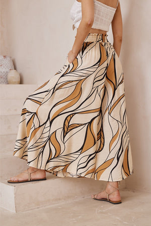 Beige Tan pattern pants