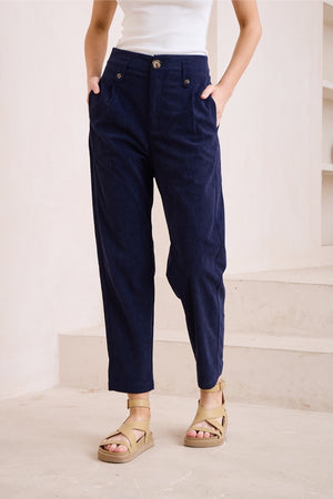 Navy corduroy pants