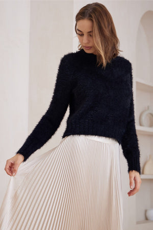 Black fluffy jumper