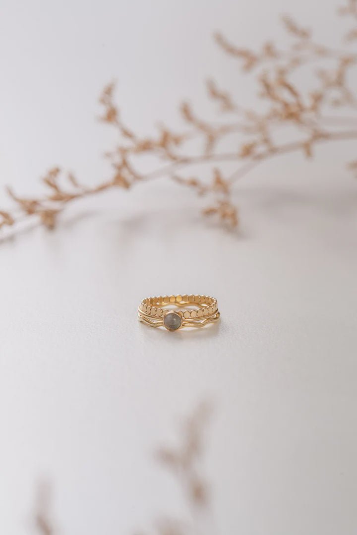 Cambodia Inspired Labradorite Ring