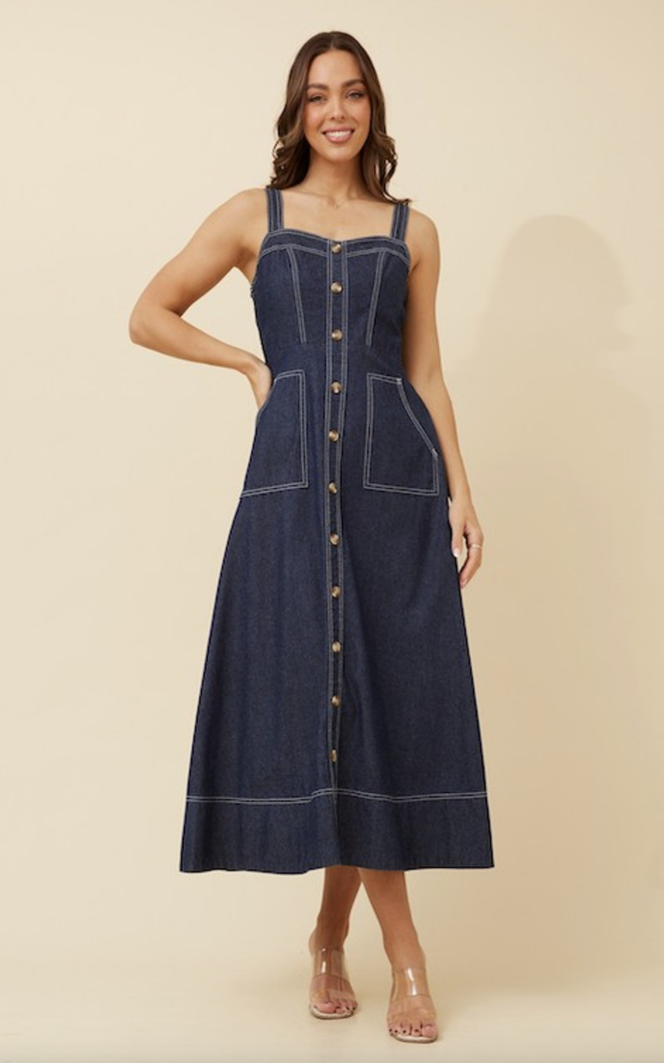 Susie Denim Midi Dress