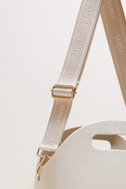 Shoulder Strap - Crème Mono + Gold