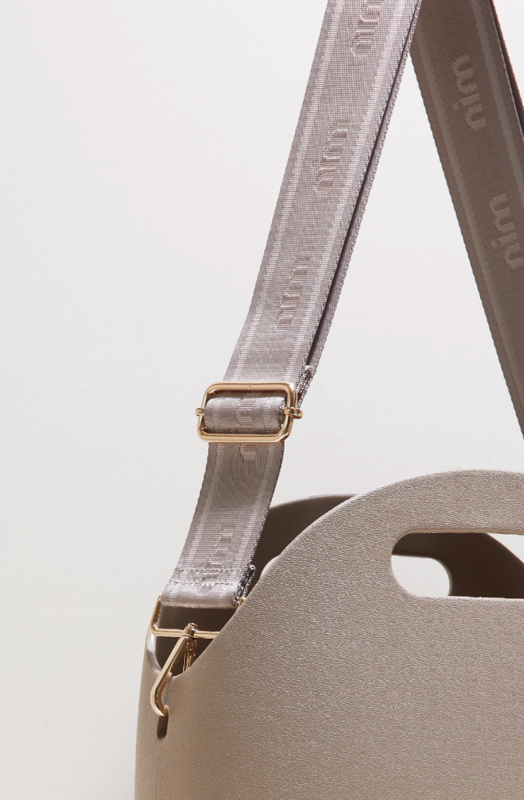 Shoulder Strap - Taupe Mono + Gold