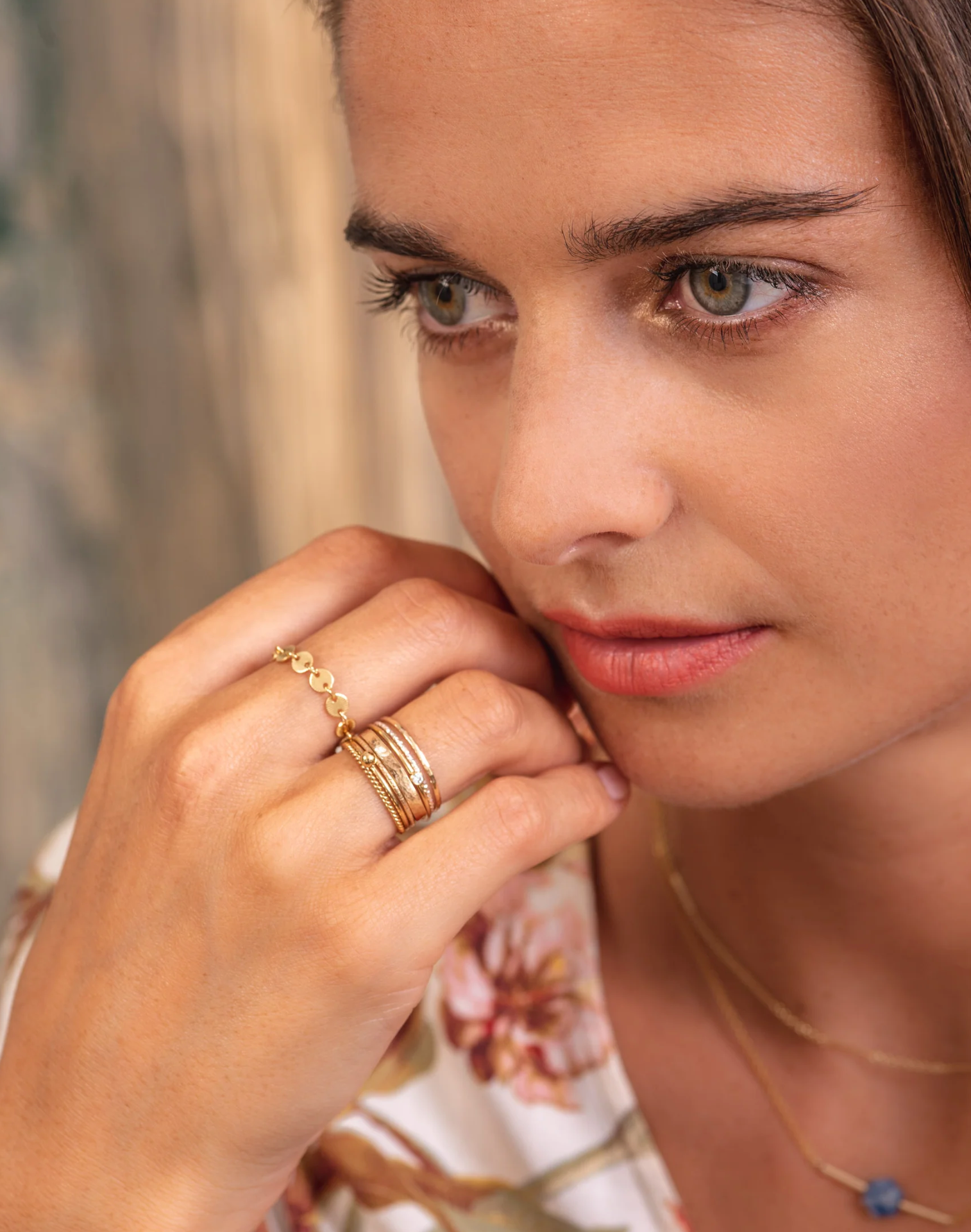 Asia 14k Gold Filled 7pc Ring Set