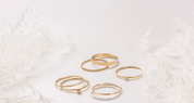 Asia 14k Gold Filled 7pc Ring Set