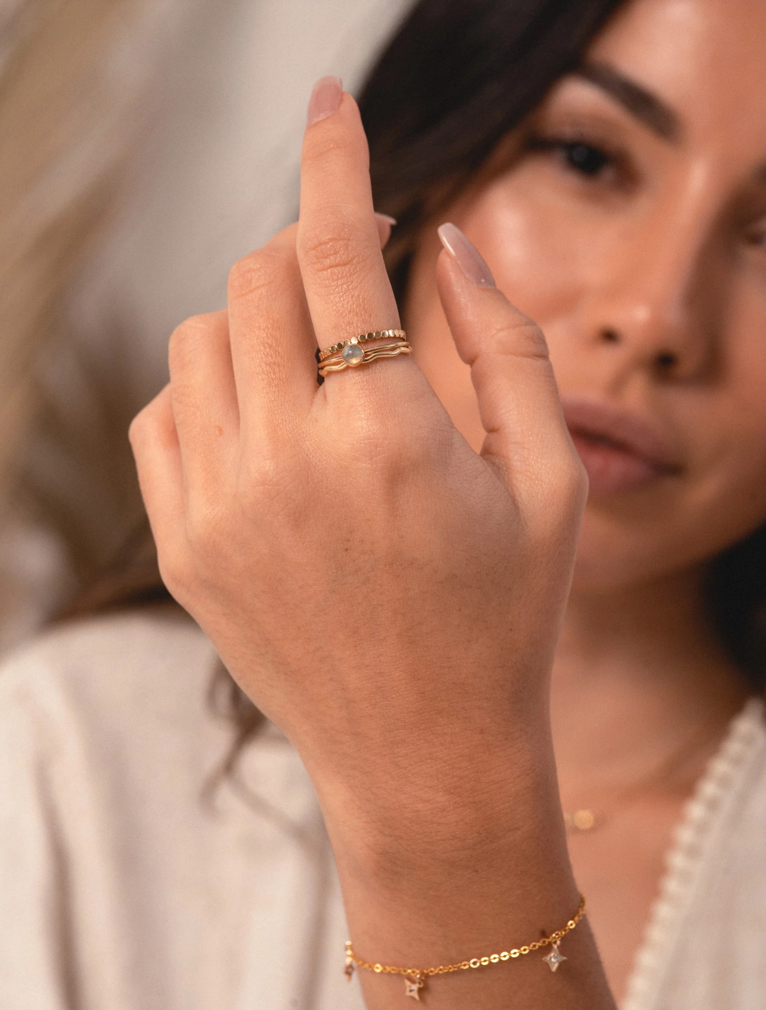 Cambodia Inspired Labradorite Ring