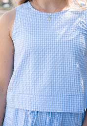 River Gingham Top