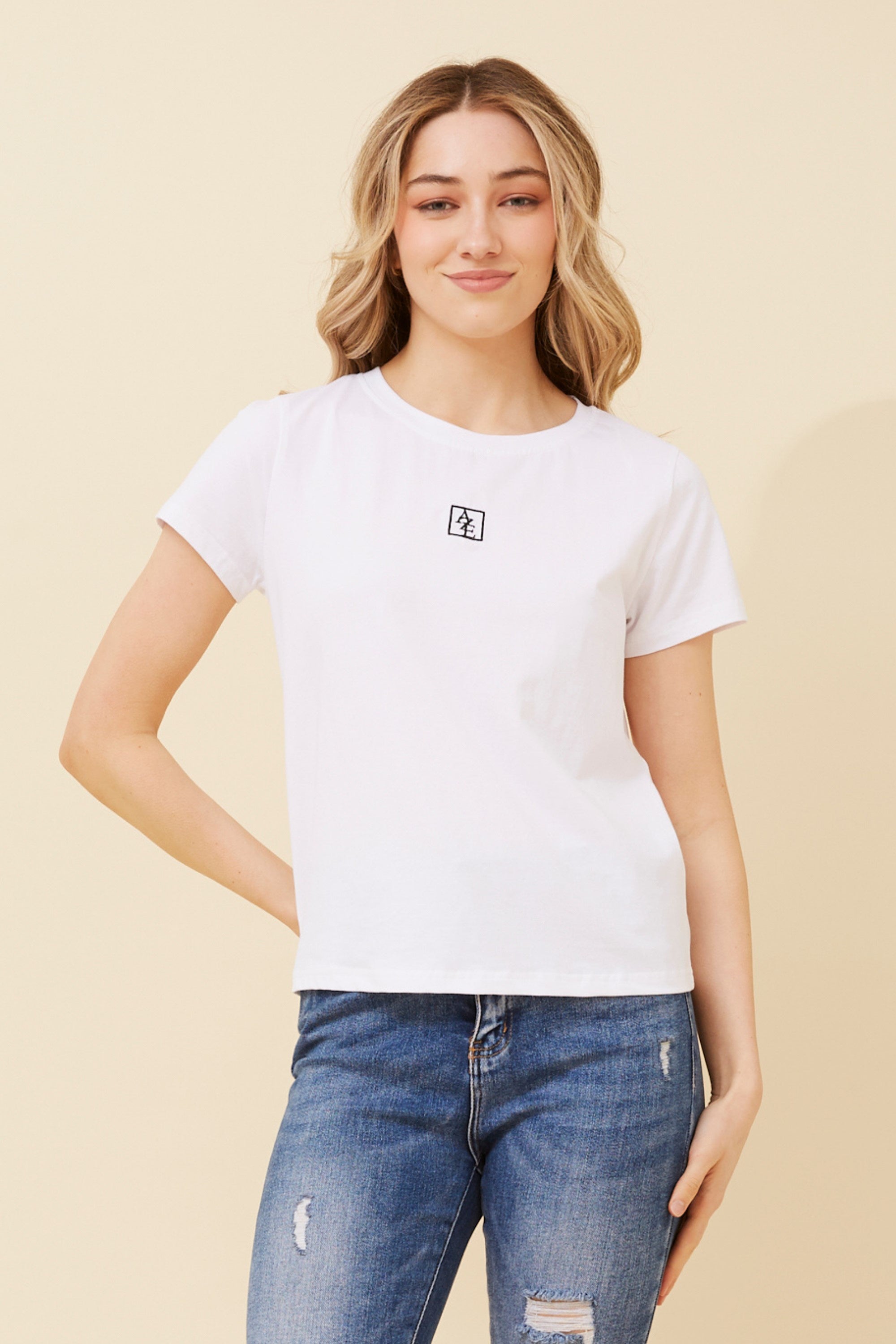 White AZE Top