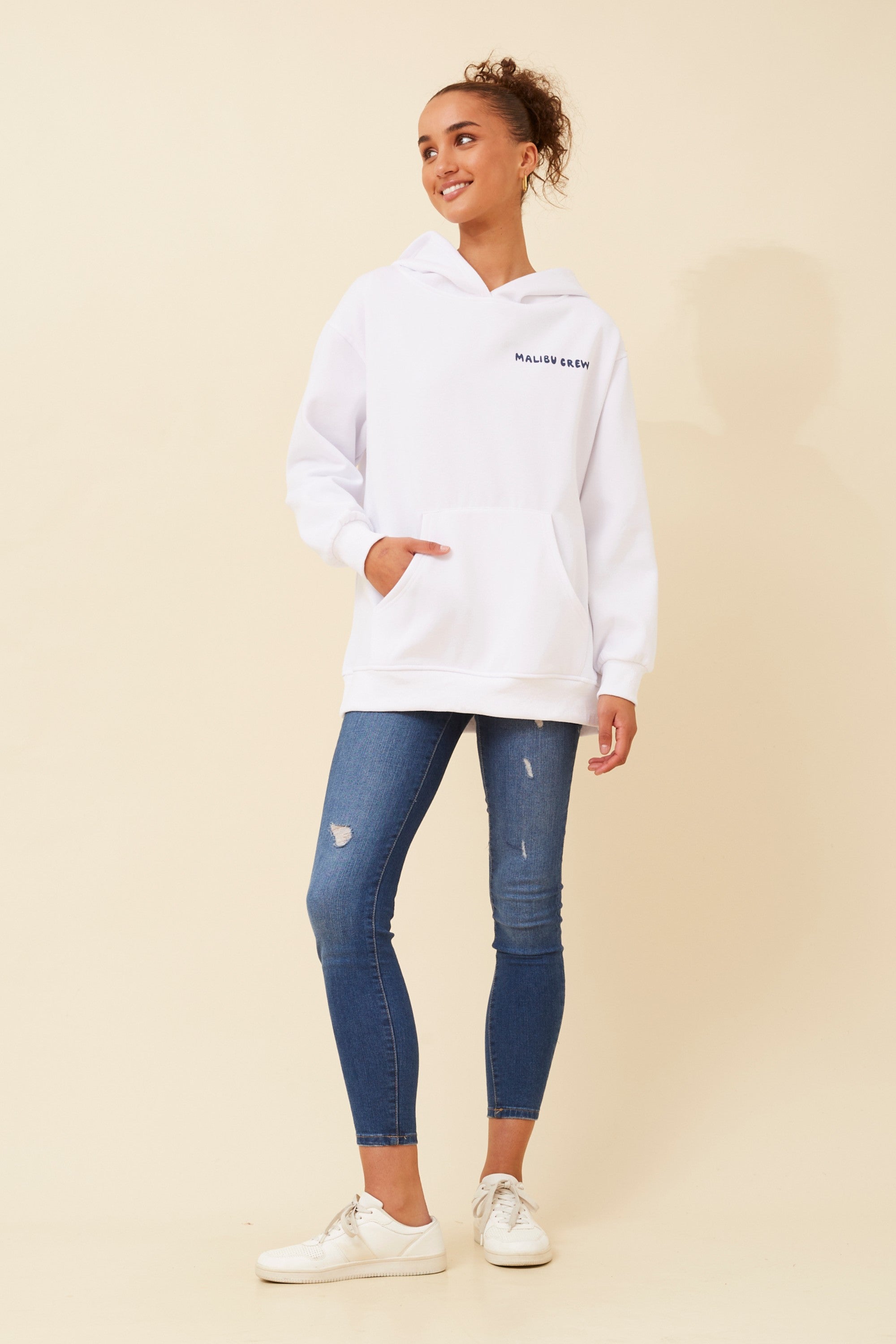 Lila Hoodie - White