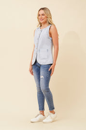 Lucia Denim Top