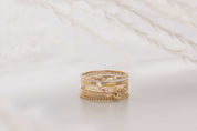 Asia 14k Gold Filled 7pc Ring Set