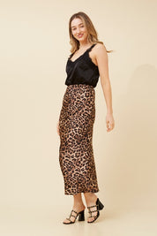 Leopard Midi Skirt