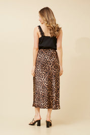 Leopard Midi Skirt