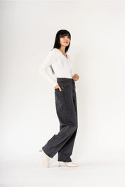 Nina Barrel Jean Black