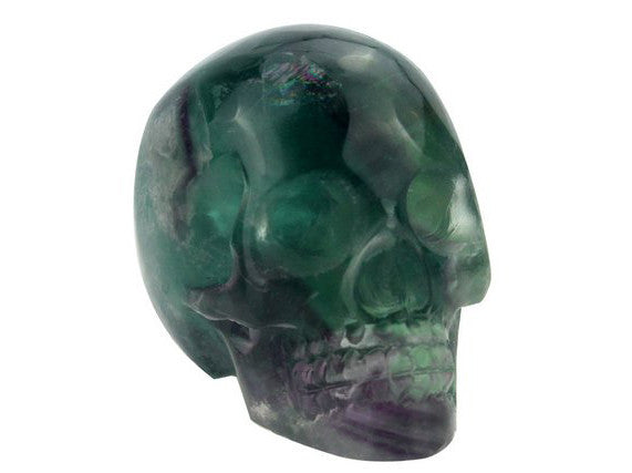 FLUORITE CRYSTAL SKULL