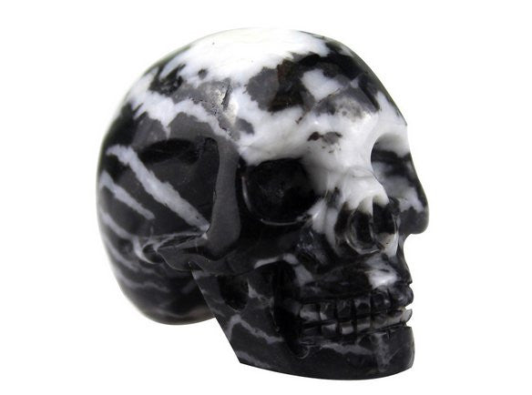 ZEBRA JASPER CRYSTAL SKULL