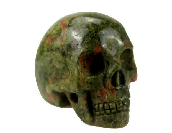 UNAKITE CRYSTAL SKULL