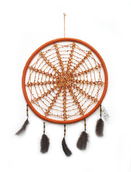 ORANGE SEQUIN MEDIUM DREAMCATCHER