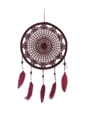 BURGUNDY SMALL DREAMCATCHER