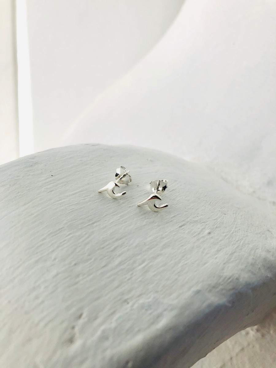 Wave Studs Silver 925