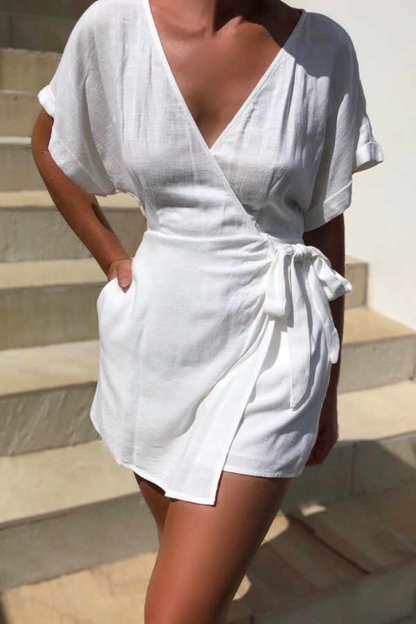 Sun Seeker Playsuit White