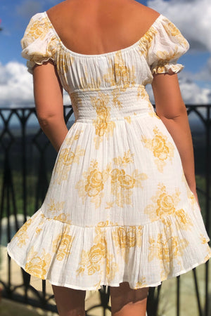 From The Stars Dress Yellow