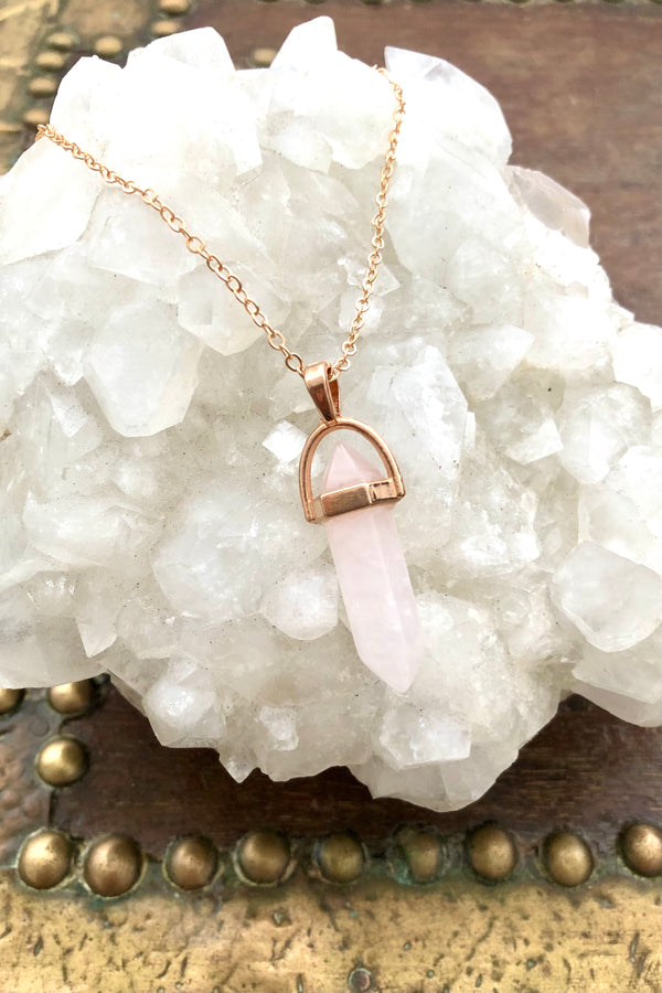 Destiny Necklace Rose Quartz