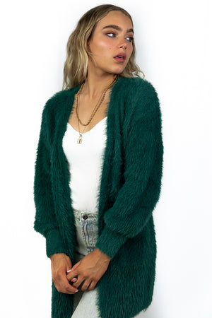 Take A Chance Cardigan Emerald