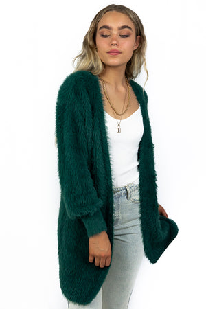 Take A Chance Cardigan Emerald