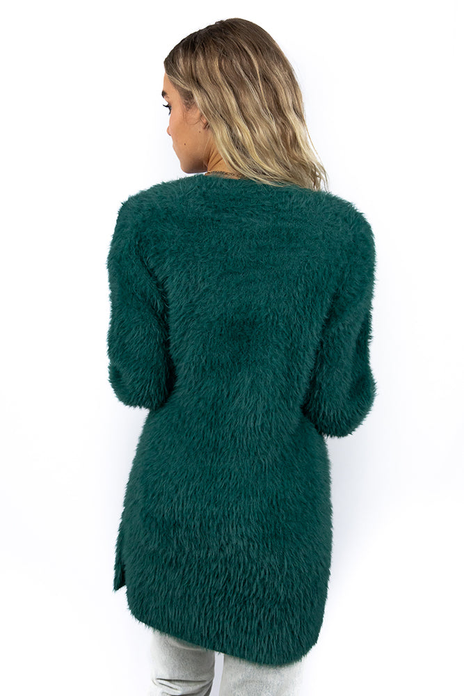 Take A Chance Cardigan Emerald