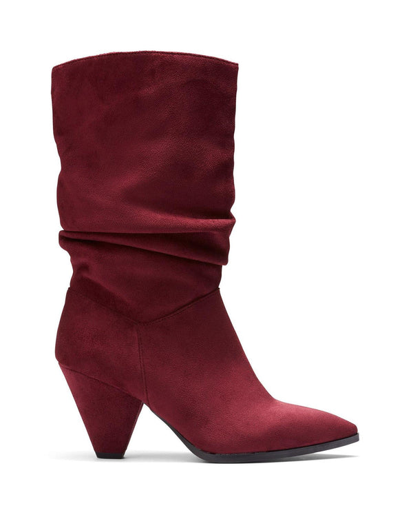 Blondie Plum suede boot