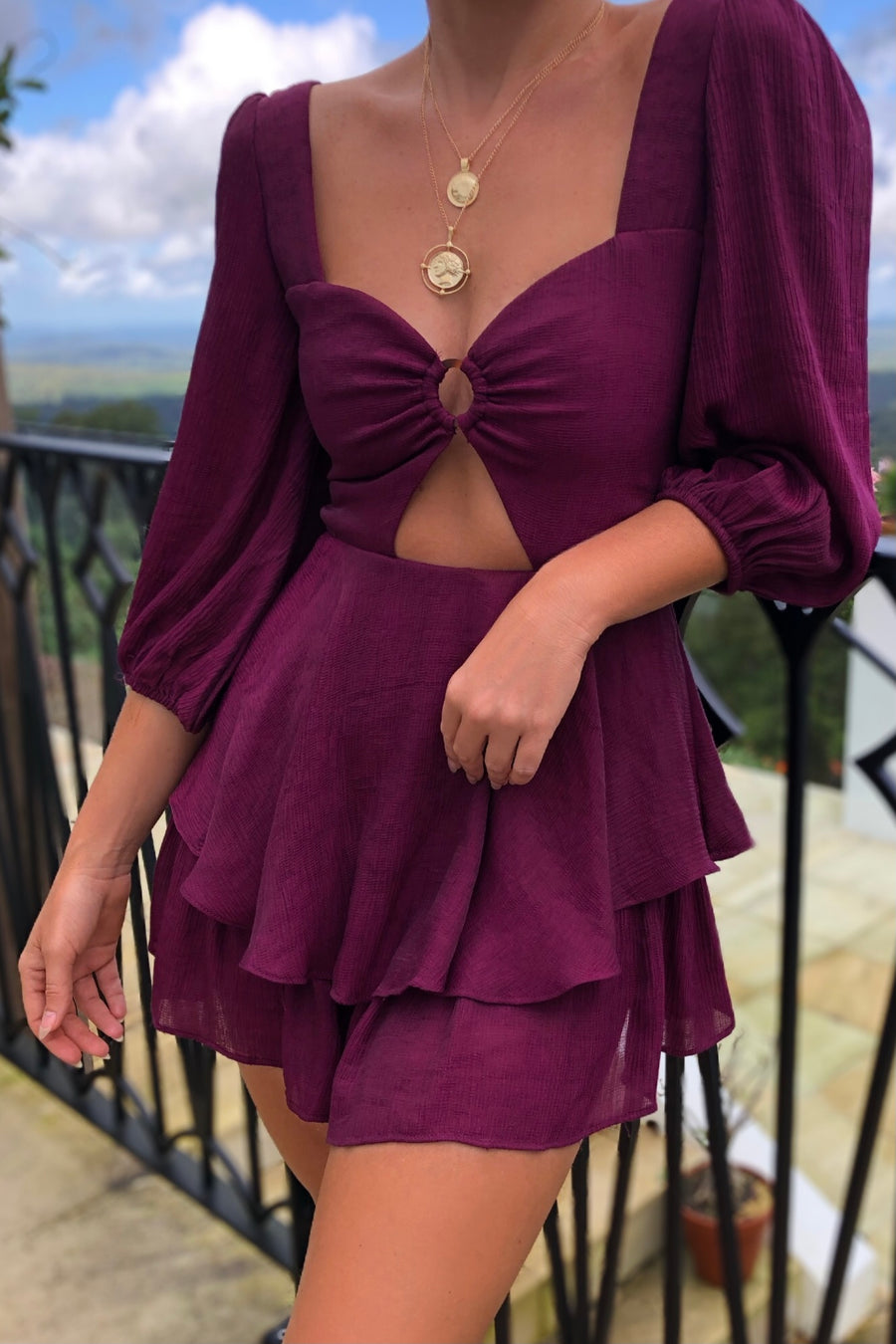 Last Minute Playsuit Plum