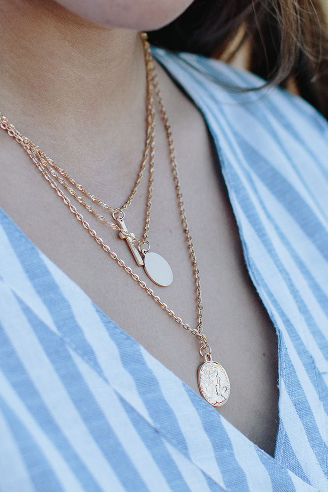 Gold 3 layer Necklace