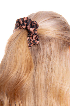 Tan Leopard Scrunchie